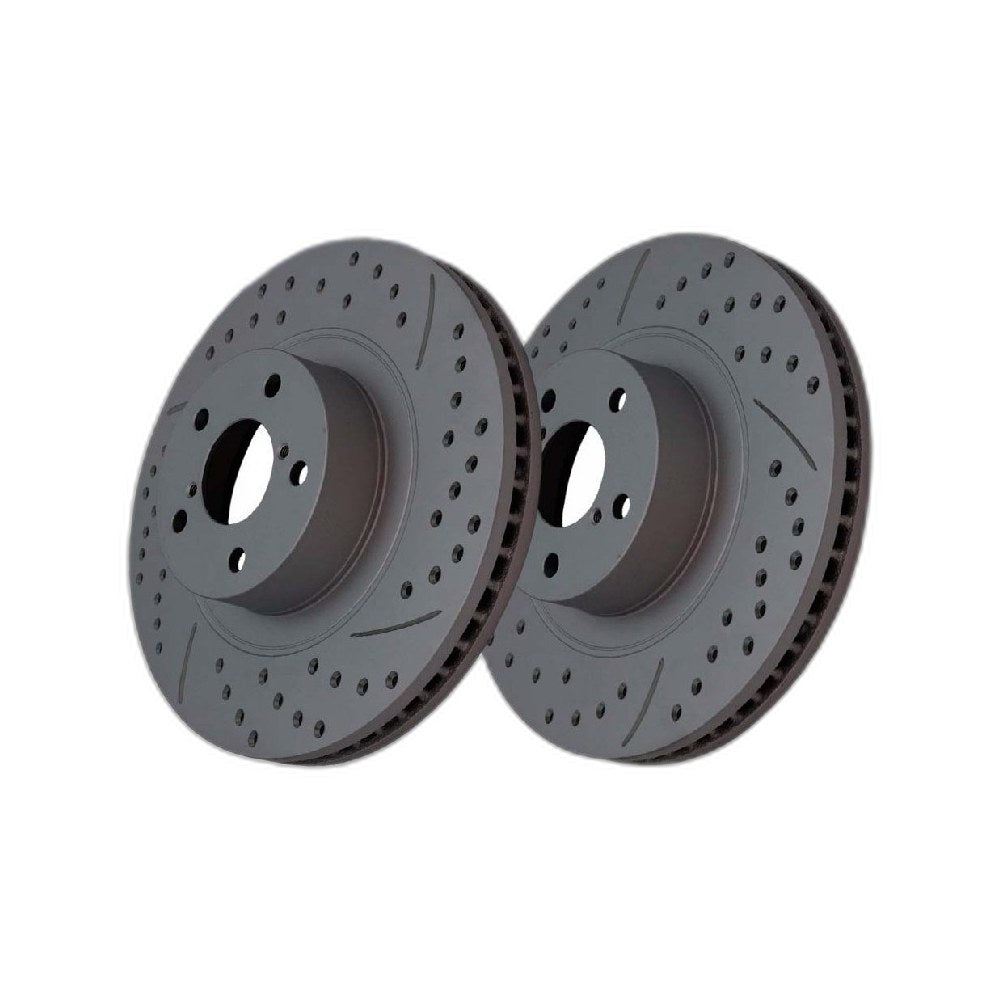 Front Drilled Slotted Brake Rotors Pair for Scion, FR-S 2013-2016, RWD H4 2.0L