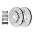 Front Brake Disc Rotors & Ceramic Pads Kit for Dodge Durango Jeep Grand Cherokee