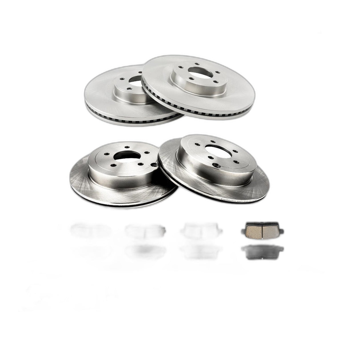 Brake Rotors & Pads Ceramic Kit Front Rear For 07-10 Ford Edge 07-09 MKX 3.5L