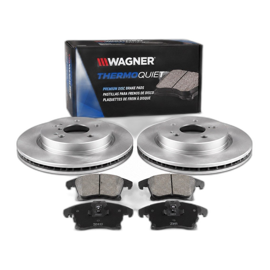 Front Brake Rotors & Ceramic Pads Kit for Ford Fusion 2013-2020 Wagner ZD1653