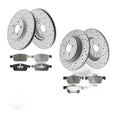 Front Rear Disc Rotors Ceramic Brake Pads for 2017- 2019 Ford Escape Lincoln MKC