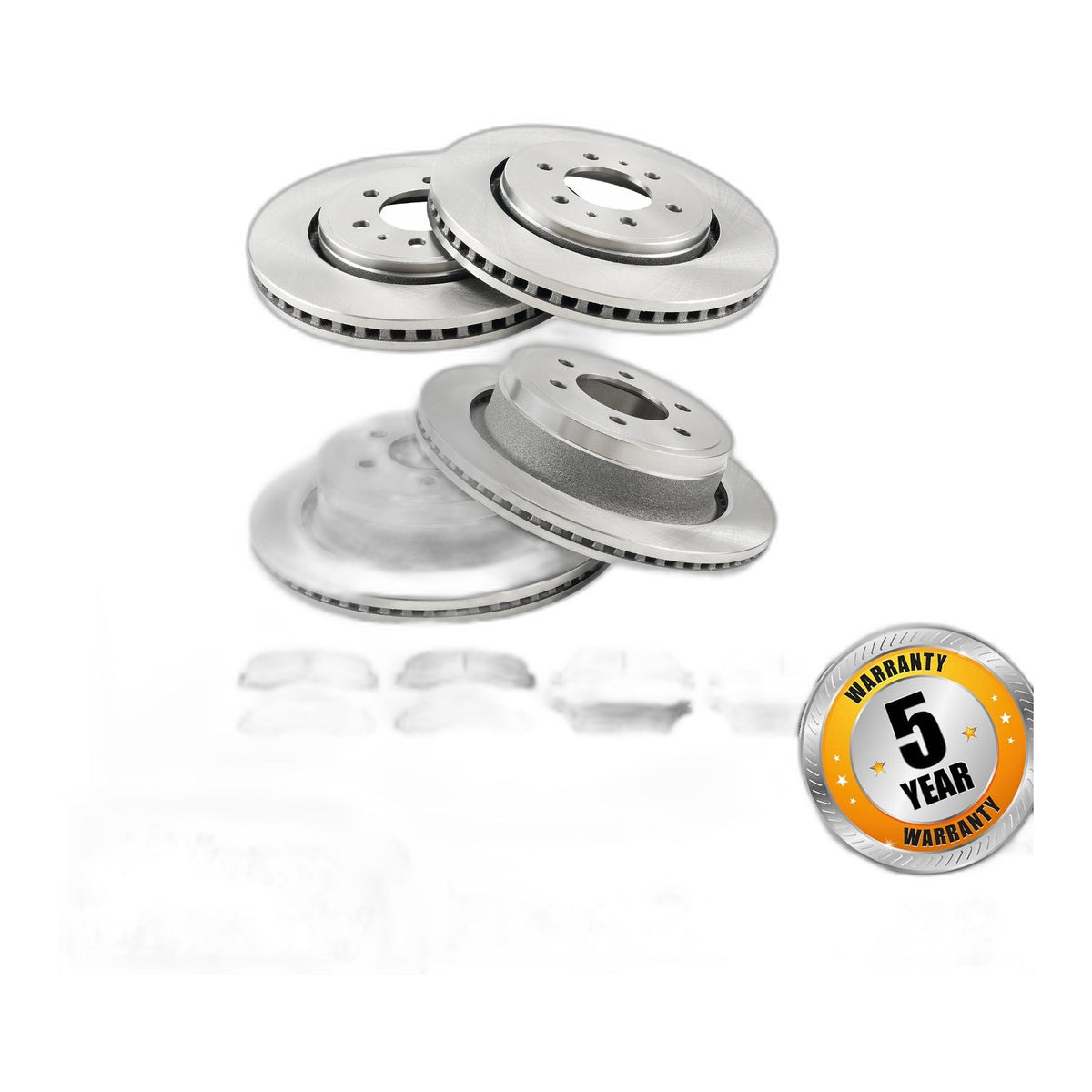Front & Rear Brake Rotors & Pads Kit For 2013-2014 Ford F-150 3.5T V6 D1602