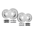 Front Rear Drilled Rotors + Brake Pads Kit for 2010 2011 Ford F-150 6 LUGS