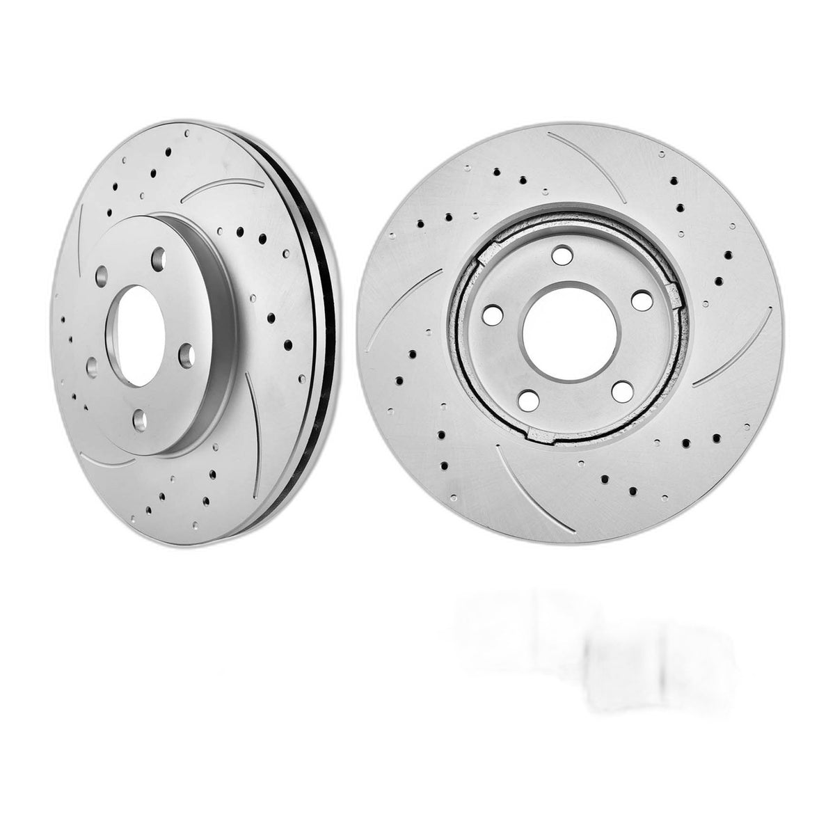 Drilled Slotted Front Disc Rotors Ceramic Brake Pads Kit for 2006-2011 Chevy HHR