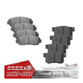 Front & Rear Ceramic Disc Brake Pads Set for 2007 2008 2009 - 2016 Honda CR-V