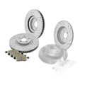 316mm Front Rear Drilled Rotors Ceramic Brake Pads Kit for Ford Edge 2015-2020