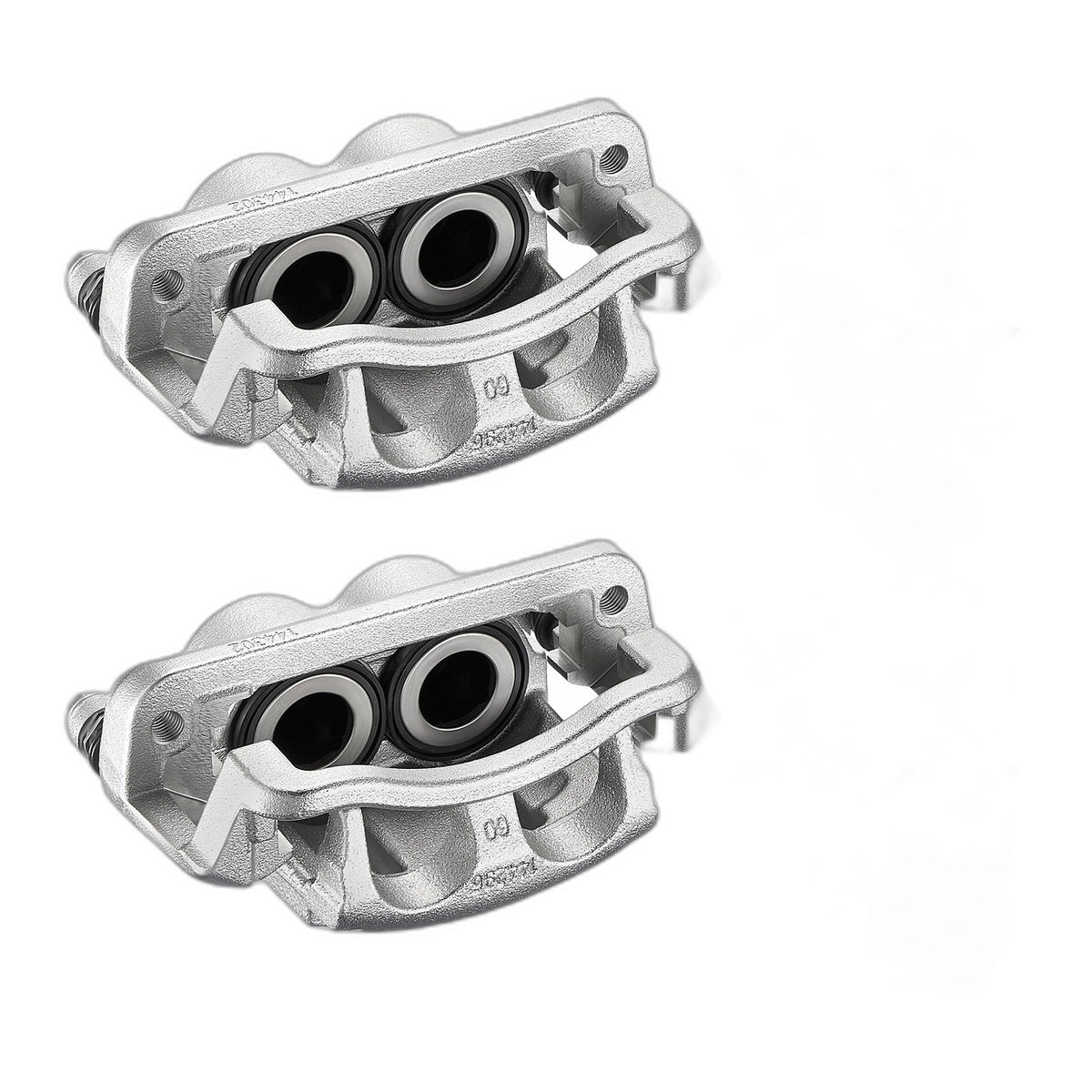 Pair Front Brake Calipers & Brackets Fits 2011-2012 Ford F-250 Super Duty 6.7L
