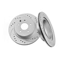 Front Disc Brake Rotors and Ceramic Brake Pads Kit for 2007 - 2015 Mazda CX-9
