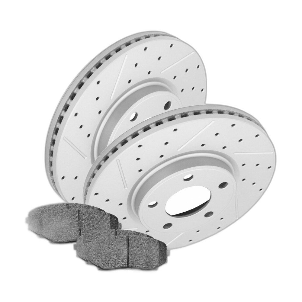 296mm Front Brake Rotors + Brake Pads For 2007 - 2009 Ford Edge Lincoln MKX