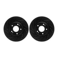 633-03054L 633-03054R Pair - Drilled and Slotted Back Zinc Rotors