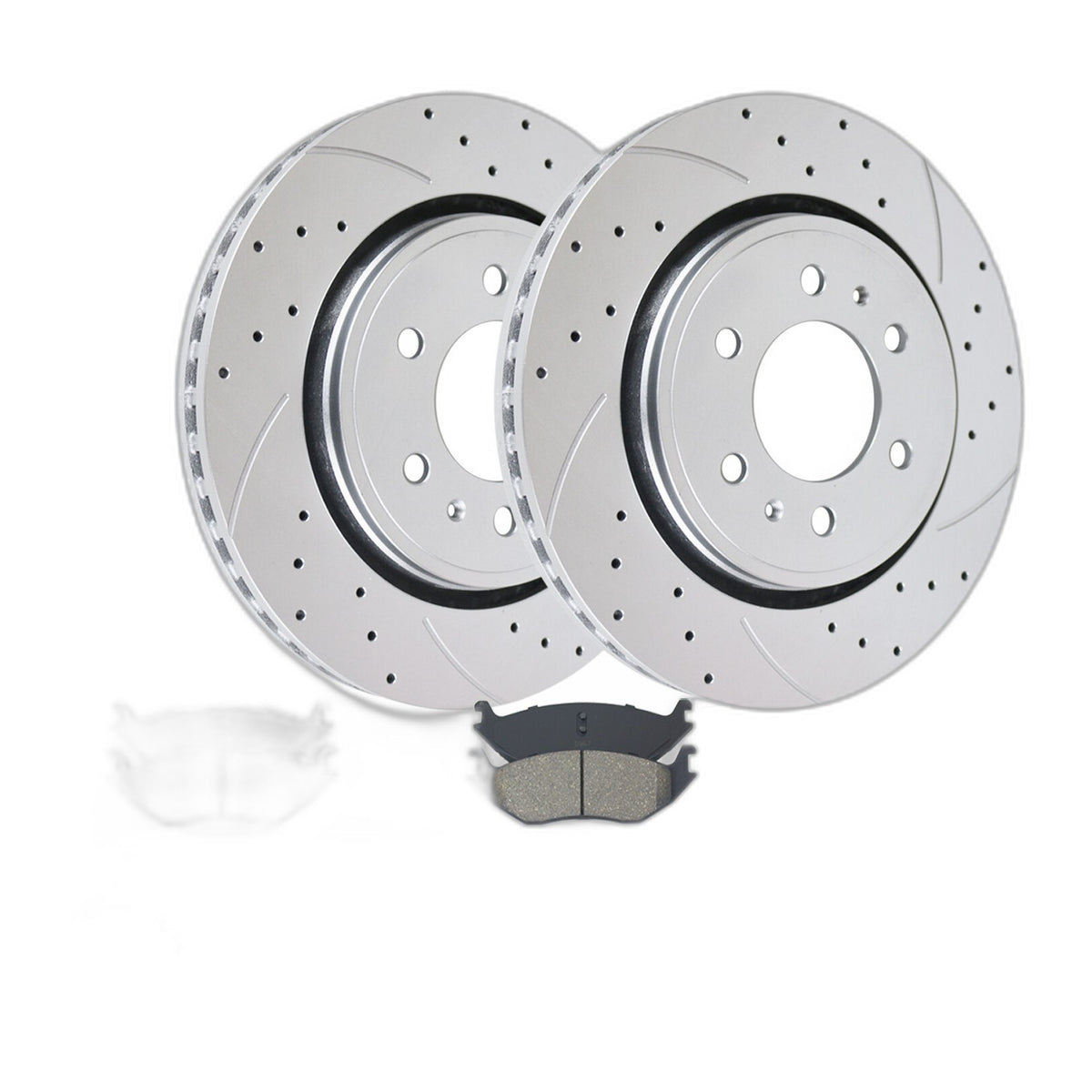 Front Brake Rotors Pads for Ford F-150 2010-14 2015-20 Drilled Slotted Brakes