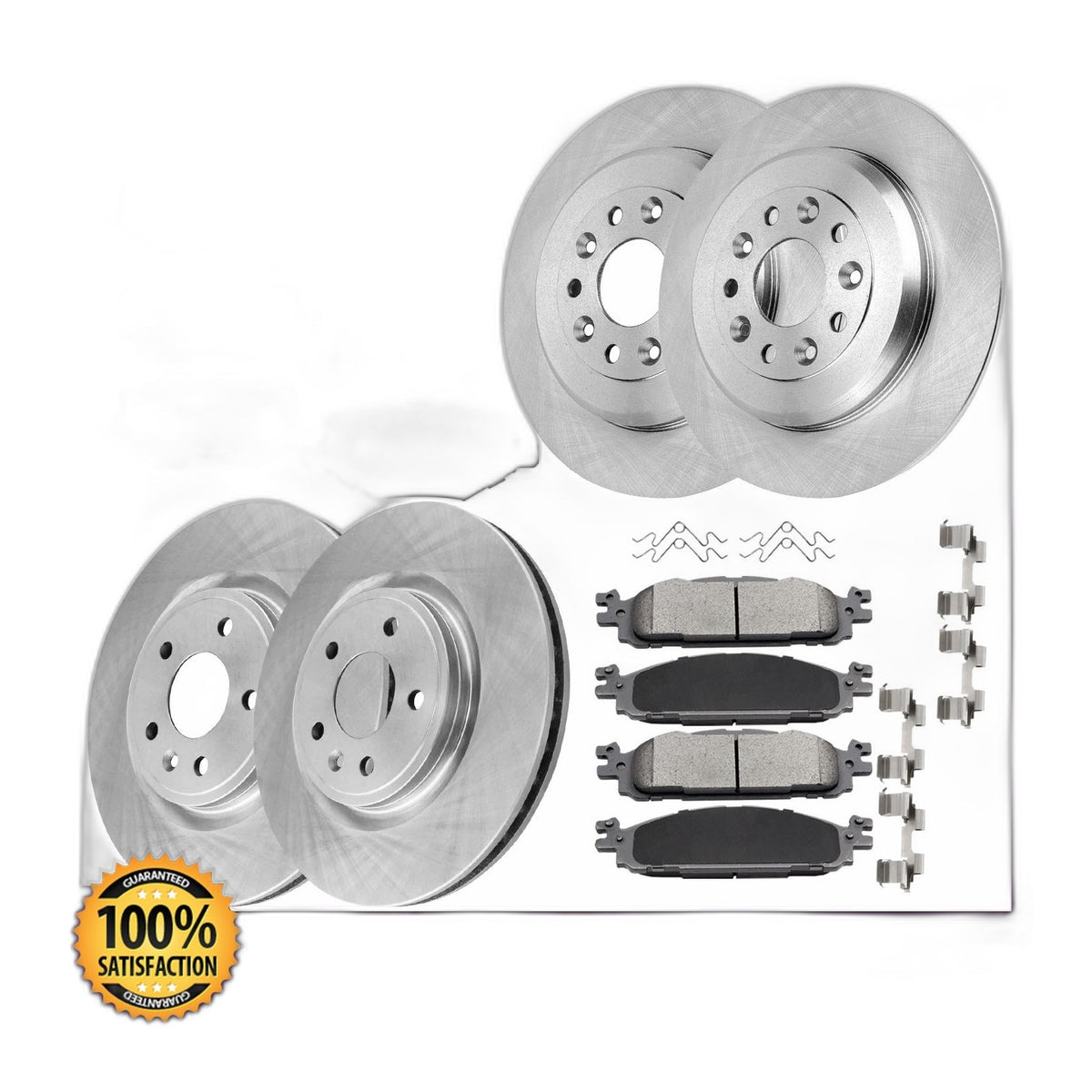 Front and Rear Brake Rotors Pads Kit for Ford Explorer Flex Taurus Lincoln MKT