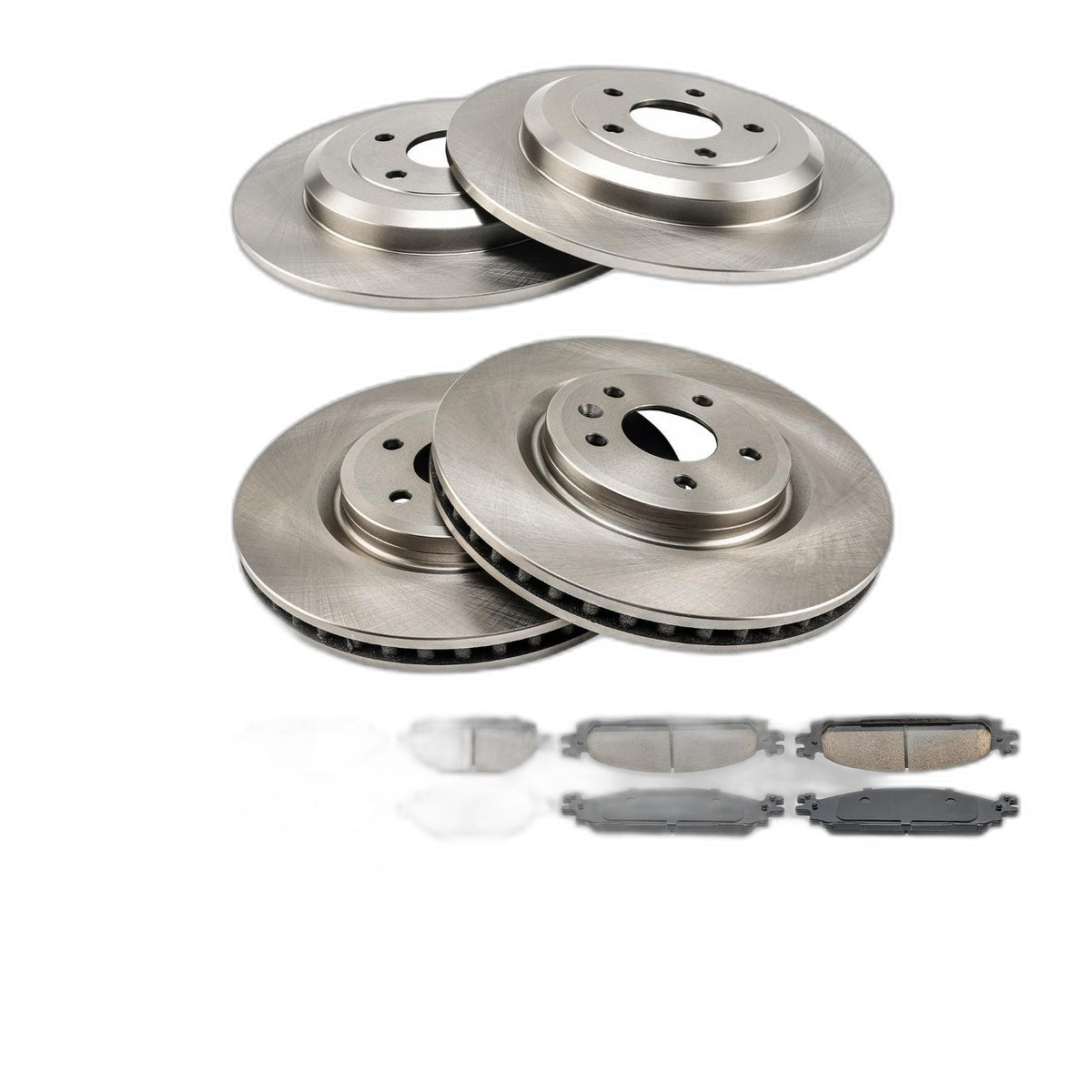 Ceramic Front Rear Brake Rotors Pads Kit Fits 2011-2014 Ford Explorer D1508