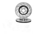 Front Drilled Slotted Rotors Ceramic Pads Kit for 03-08 Toyota Corolla L4 1.8L