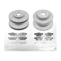 Front And Rear Brake Disc Rotors & Ceramic Pads Kit for 2015 - 2020 Ford Edge