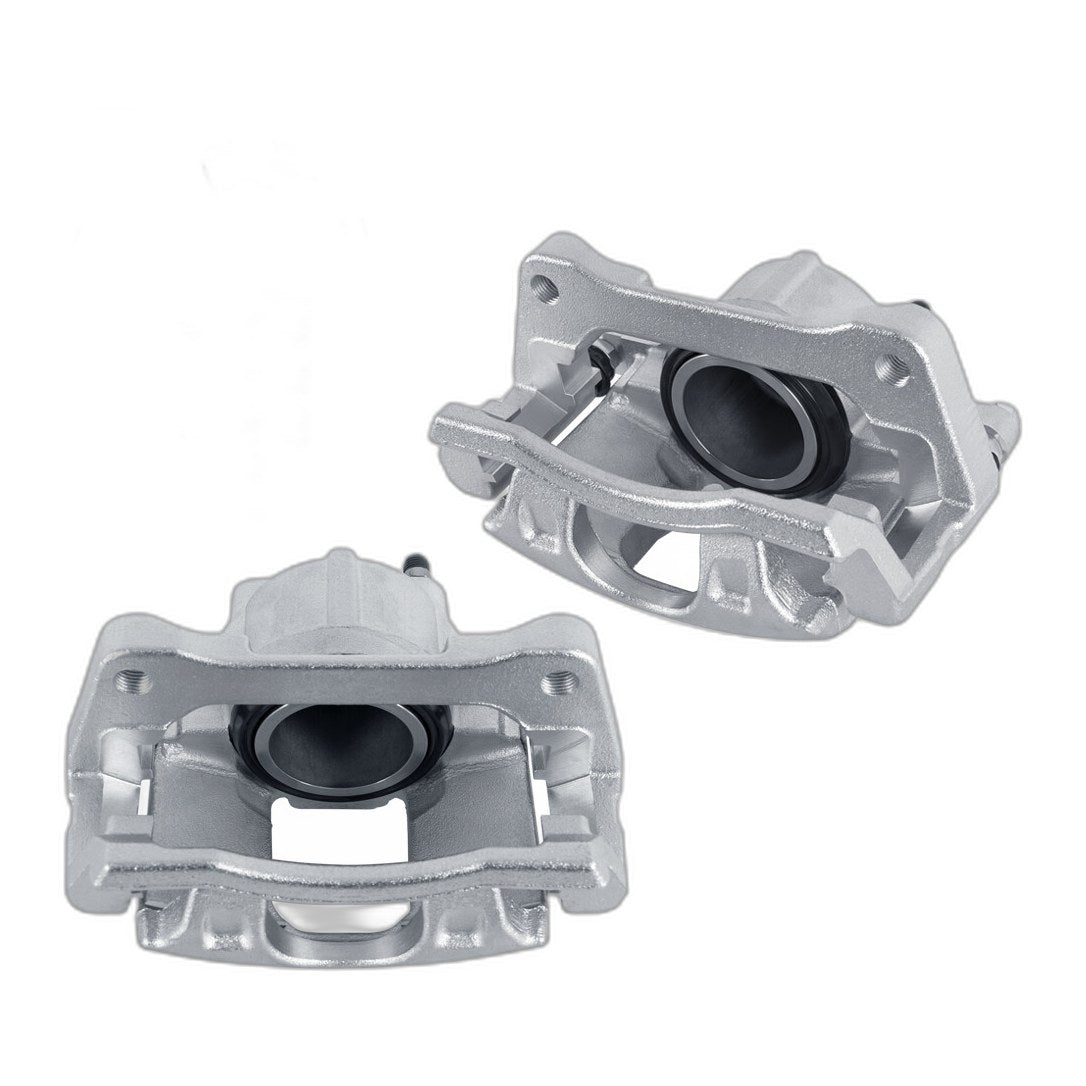 Set 2 Front Brake Calipers w/ Bracket For Jeep Wrangler Dodge Grand Caravan V6