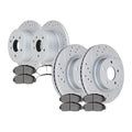 Front Rear Brake Rotors Discs and Pads Fit 2013-2018 Nissan Altima Sedan Brakes