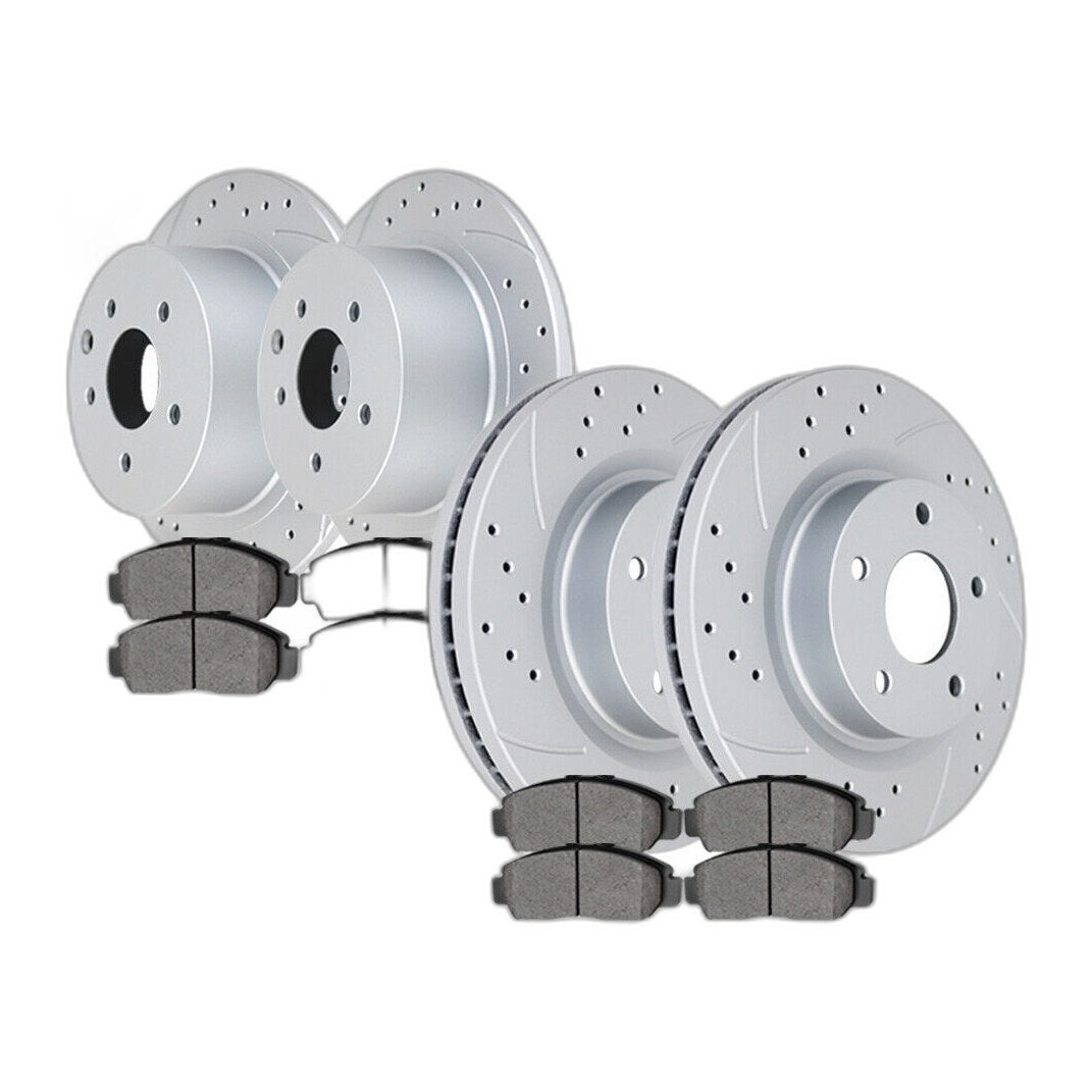 Front Rear Brake Rotors Discs and Pads Fit 2013-2018 Nissan Altima Sedan Brakes
