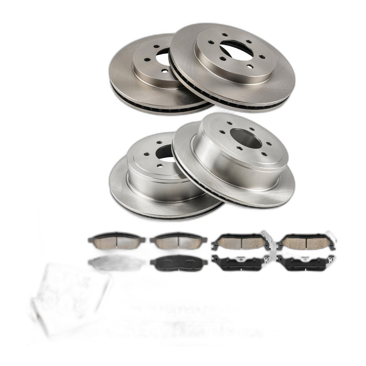Brake Rotors and Pads Kit for 2004 2005-2007 2008 Ford F-150 V8 5.4L 54111