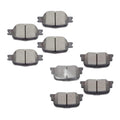 Front & Rear Ceramic Brake Pads Set D817 D835 for 2005-2010 Scion tC