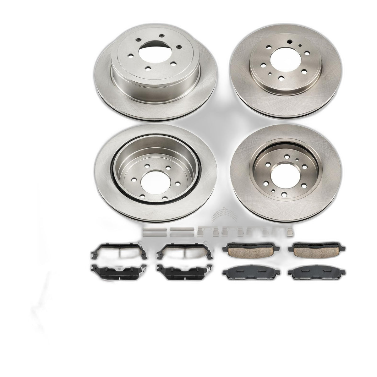 for 09 Ford F-150 Front Rear Brake Rotors & Pads Kit 54170 D1392 54111 D1012
