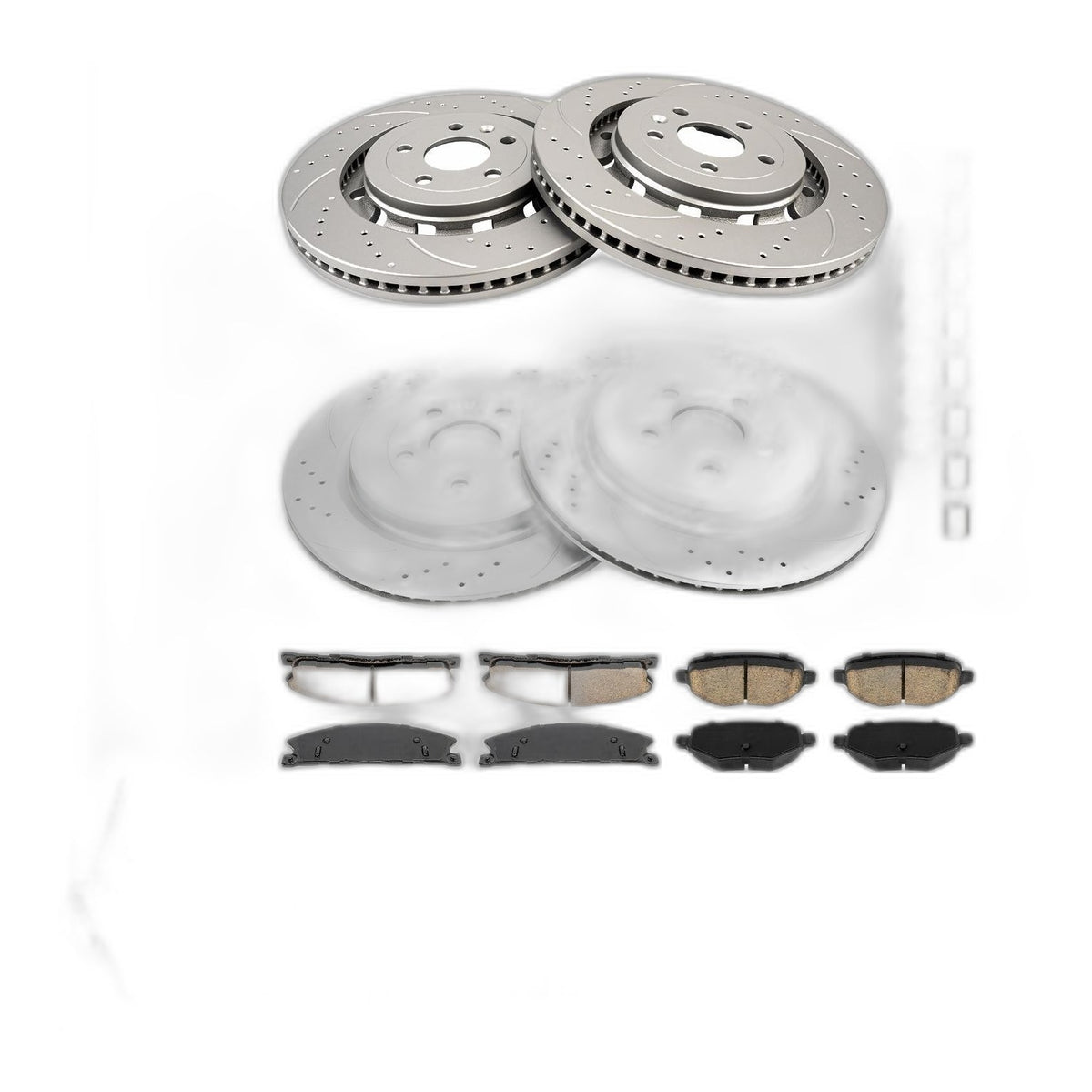 Brake Rotors & Pads Kit Front & Rear Fits 2015-2018 Ford Explorer 3.5L 54189
