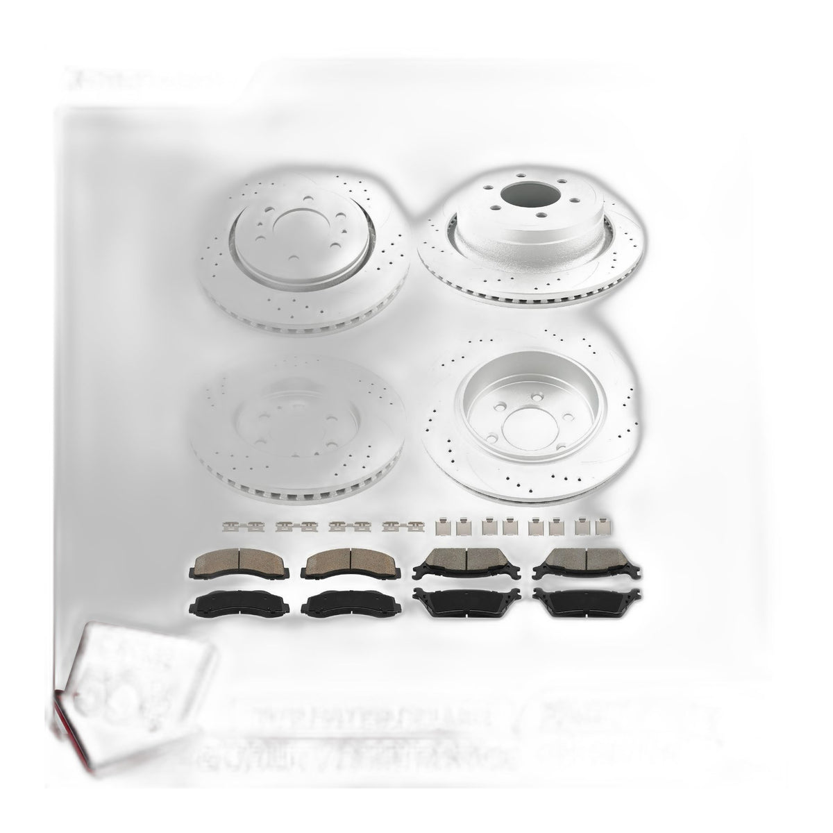 Front Rear Brake Rotors & Pads Kit for 2015-2020 Ford F-150 54153 54186