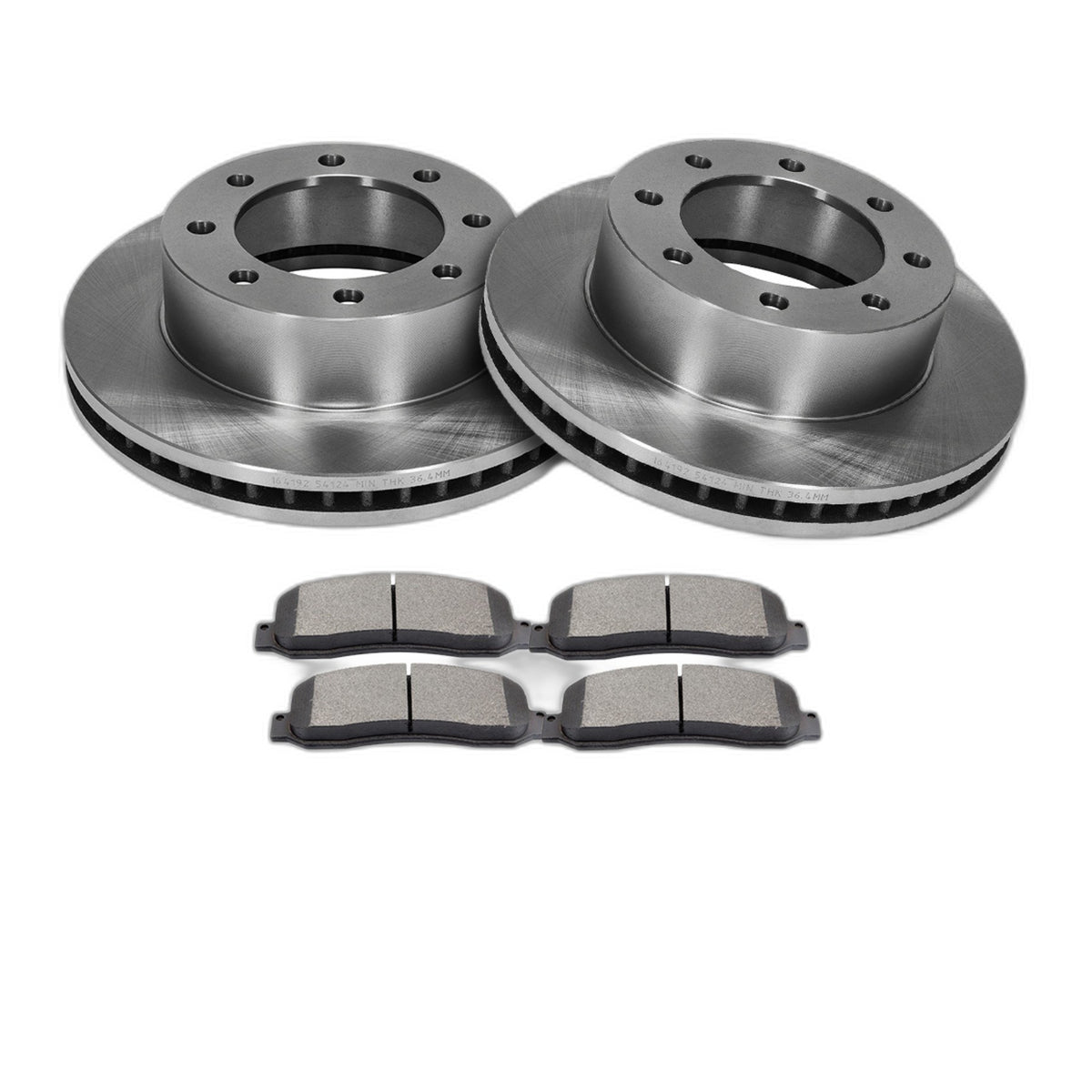 Front Brake Pads And Rotors Kit For Ford F-250 Super Duty 5.4L 2005-2010