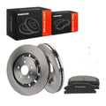 A-Premium 352mm Front Brake Rotors Pads Kit for 13-19 Ford Explorer Flex Taurus