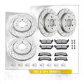Front Rear Brake Rotors Pads for Ford Expedition 2018-2021 F-150 2018-2020