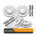 Front Rear Brake Rotors Pads Kit for Saturn Outlook GMC Acadia Buick Enclave