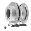 Front Brake Rotors And Ceramic Pads For 00 FORD EXCURSION 99-04 F-250 Super Duty