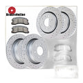 Drilled Slotted Front Rear Brake Rotors Brakes Pads for Ford F-150 2010-2011 Kit