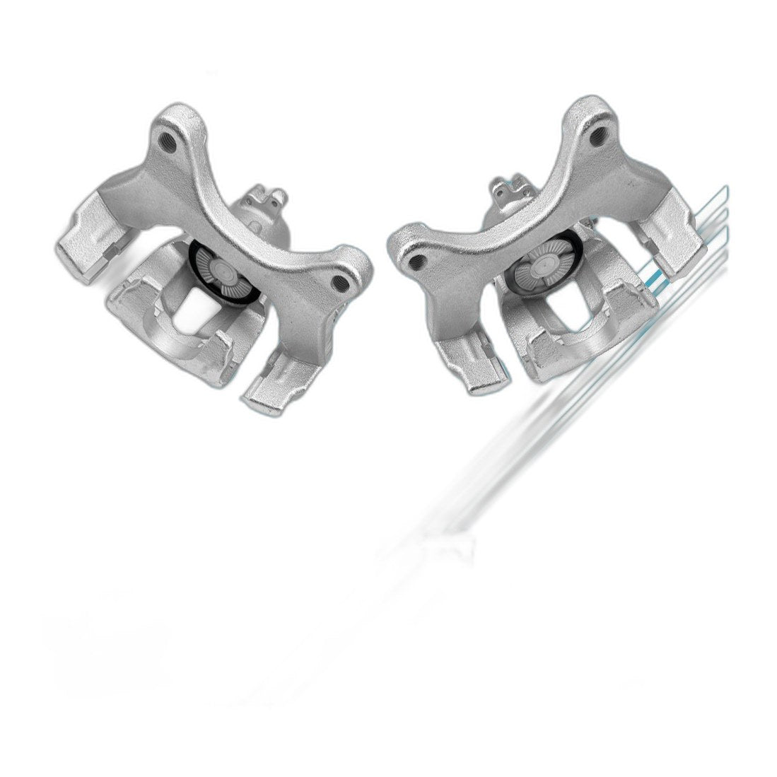 Rear Brake Calipers w/ Bracket Pair 2 for 2015-2017 Ford F-150 2.7L 3.5L 5.0L V6