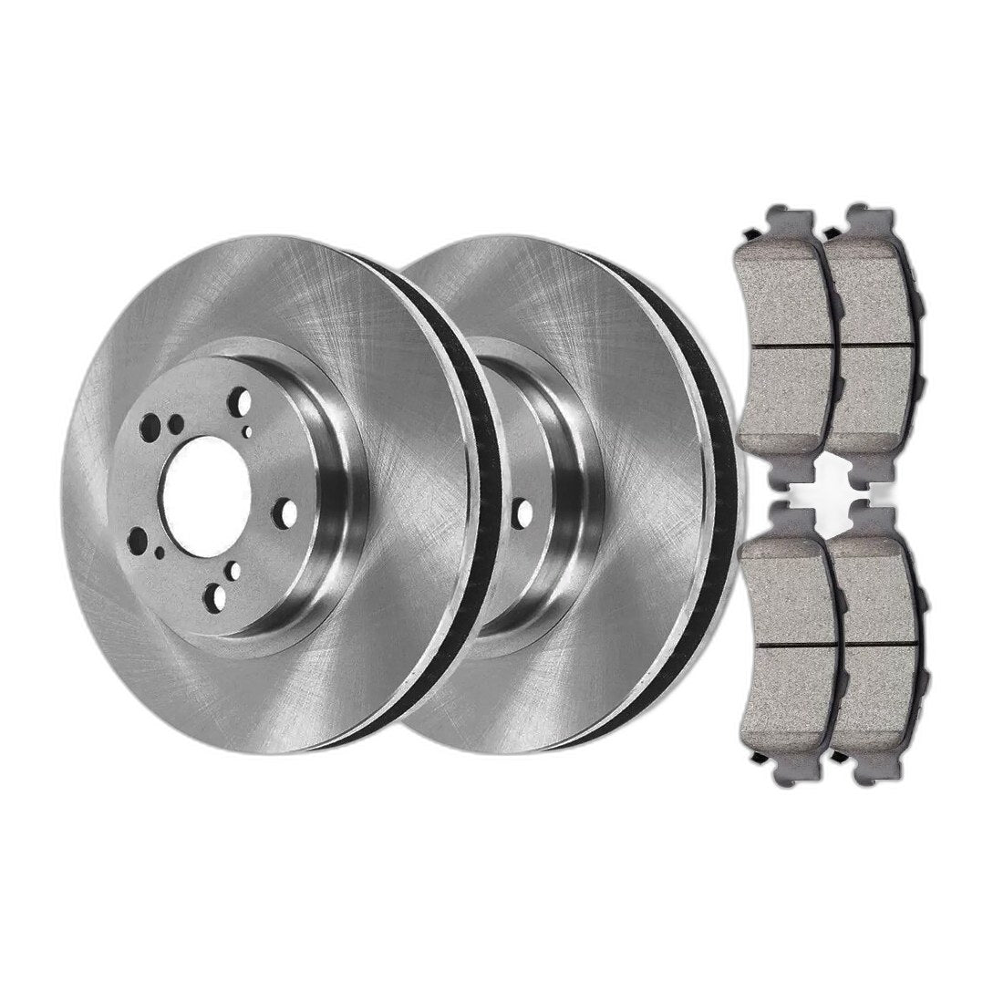 Rear Brake Rotors Ceramic Pads Kit for 2007-2017 Jeep Wrangler