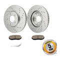 6PC Front Brake Rotors & Pads Kit For 2007-2009 Ford Edge 2007-2009 Lincoln MKX