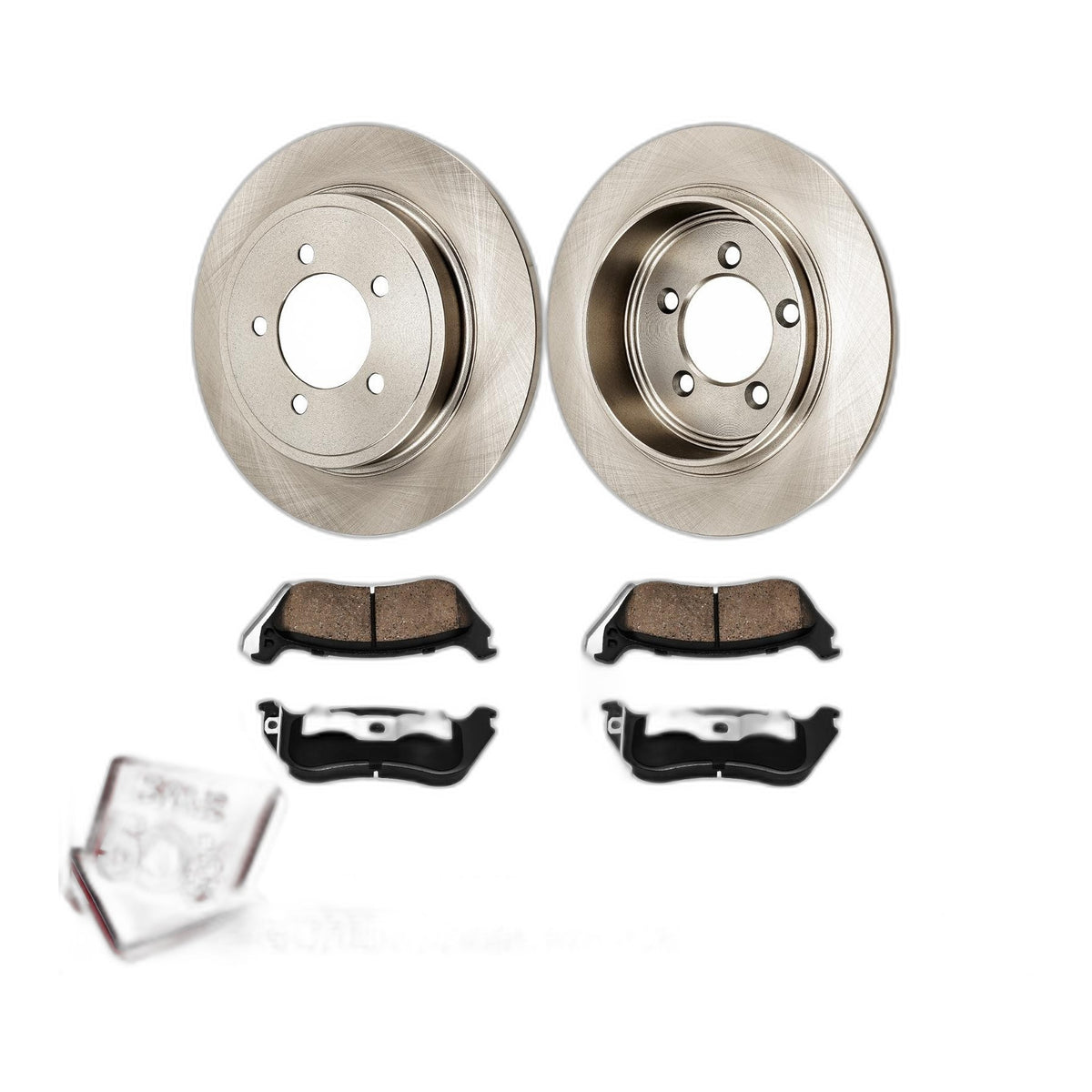 Rear Brake Rotors Pads Kit For 2006-2010 Ford Explorer Mercury Mountaineer 6PC