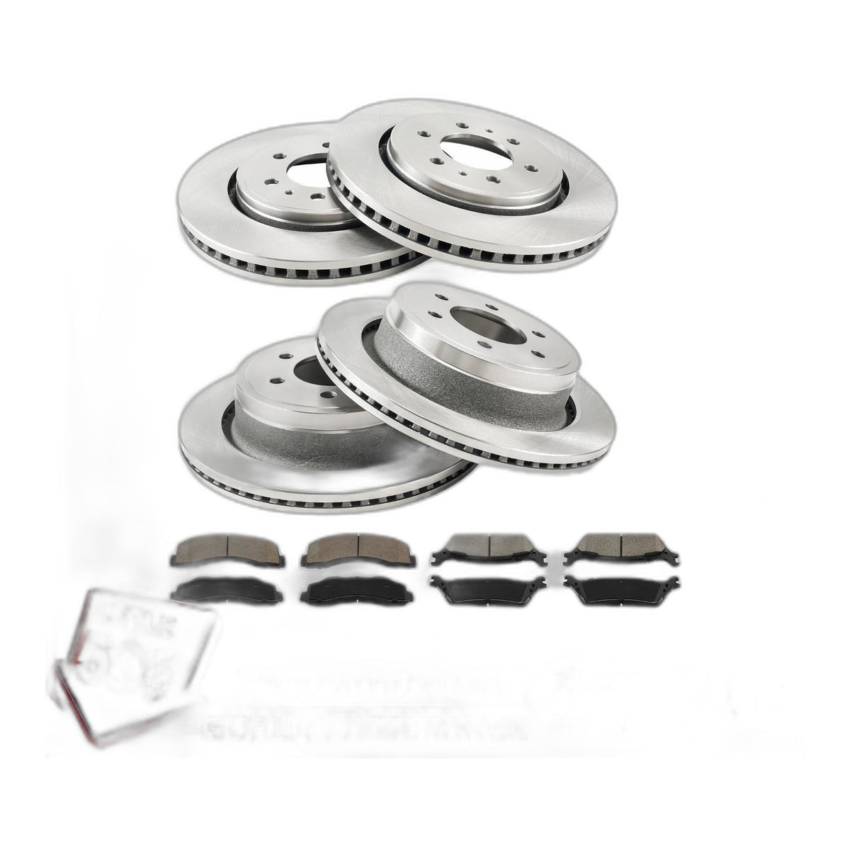 Front Rear Brake Rotors Pads Kit 349.9mm 348.2mm For 2015-2020 Ford F-150 All