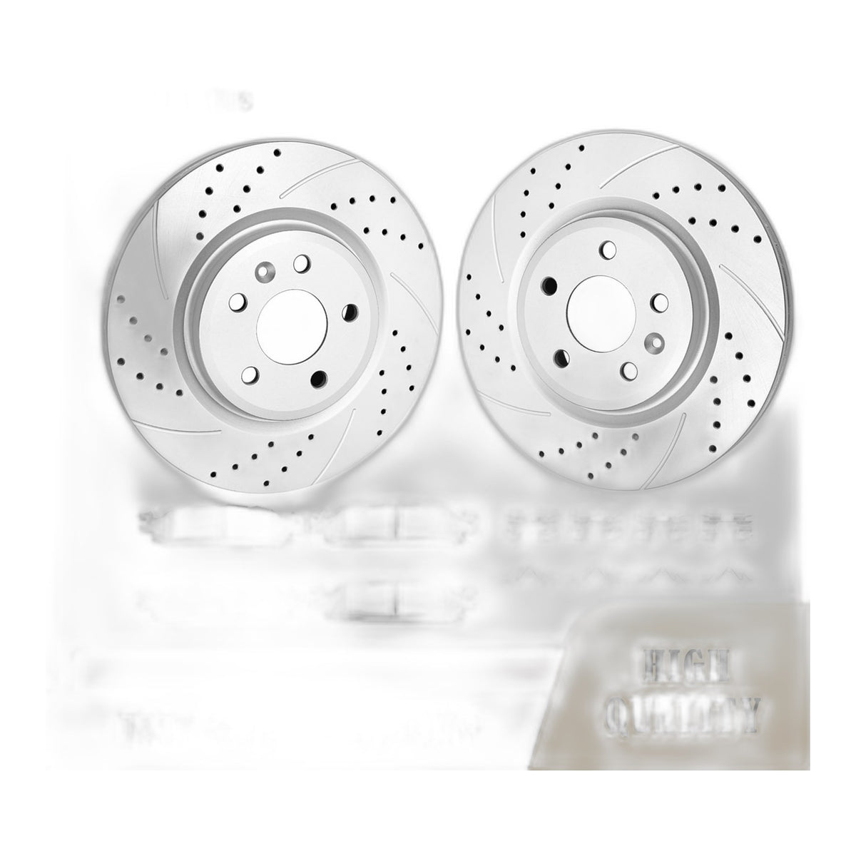 Front Brake Rotors Pads for Ford Flex Standard Taurus Explorer Duty Brakes