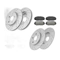 Front Rear Drilled Rotors Ceramic Brake Pads Kit For 2008-2015 Scion Xb