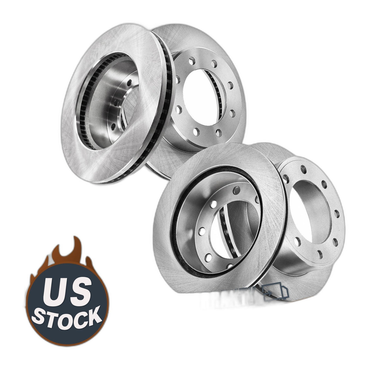 4WD Front and Rear Disc Brake Rotors Kit for 1999 - 2004 Ford F-250 Super Duty