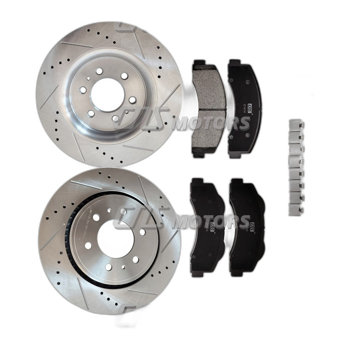 Front Drilled Rotors Brake Pads For Ford F-150 Expedition Lincoln Navigator