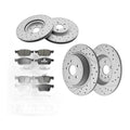Front Rear Brake Rotors And Ceramic Pads for 2017-2019 Ford Escape Lincoln MKC