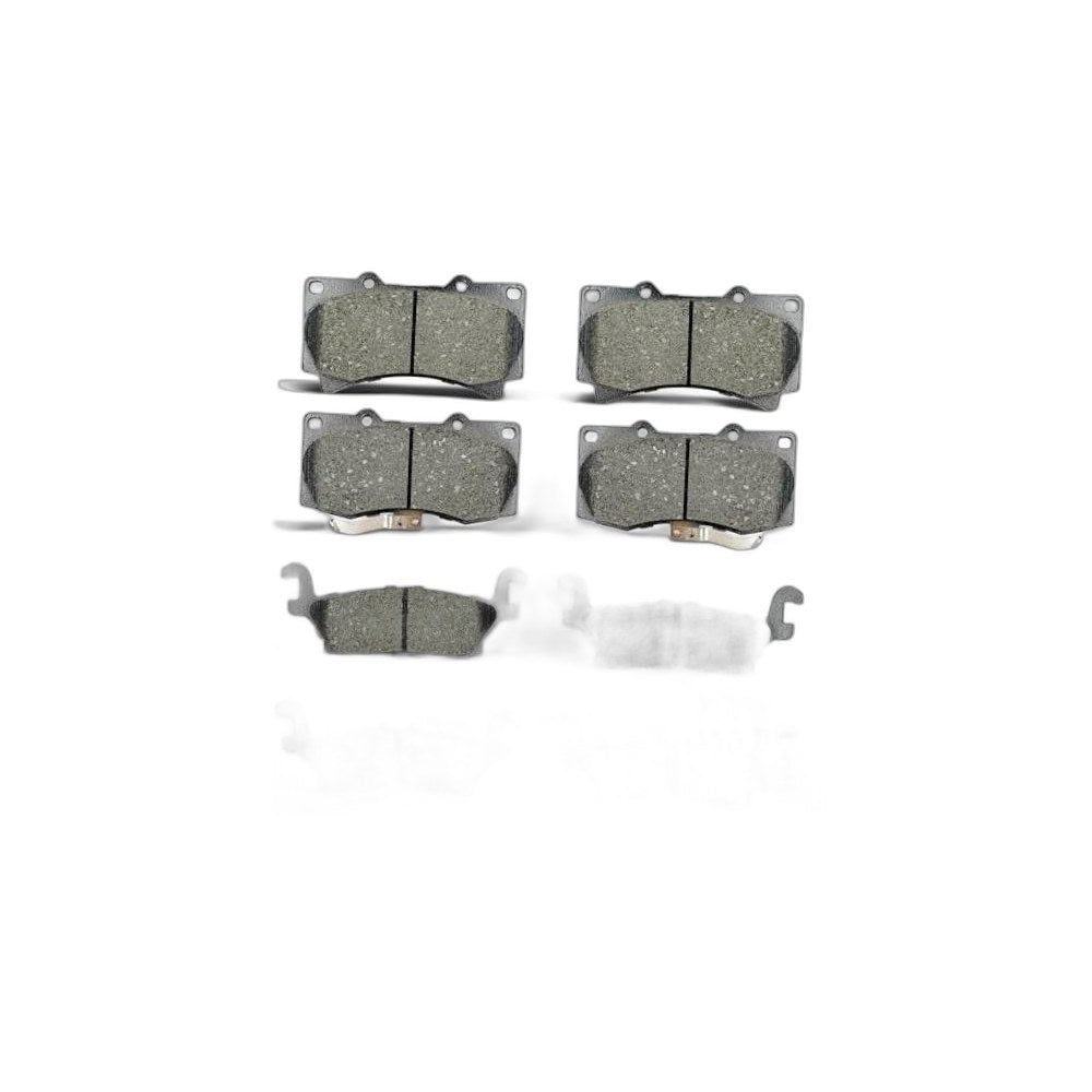 Ceramic Brake Pads Set - Front & Rear 8pcs Compatible with Hummer H3/H3T