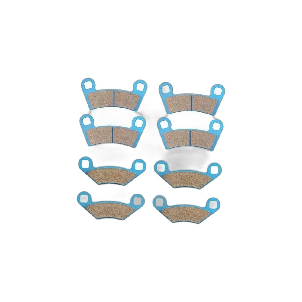 Front & Rear Ceramic Brake Pads Set for Polaris RZR 2008-2014 800, 2012-2019