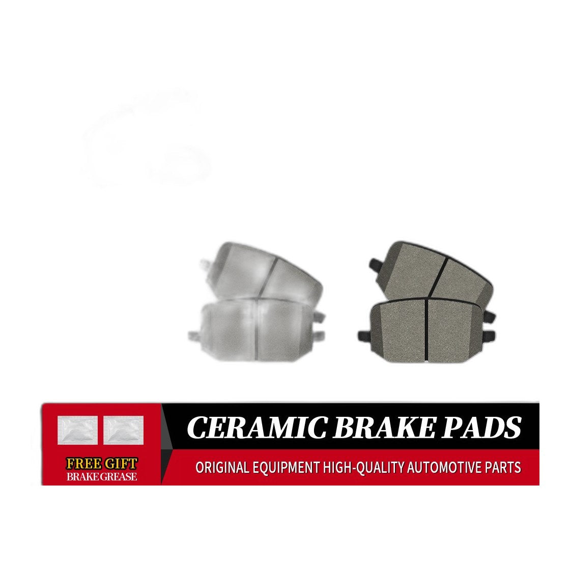 Front Rear Ceramic Brake Pads Set for Ford	Explorer 2020 2021 2022 2023 - 2025