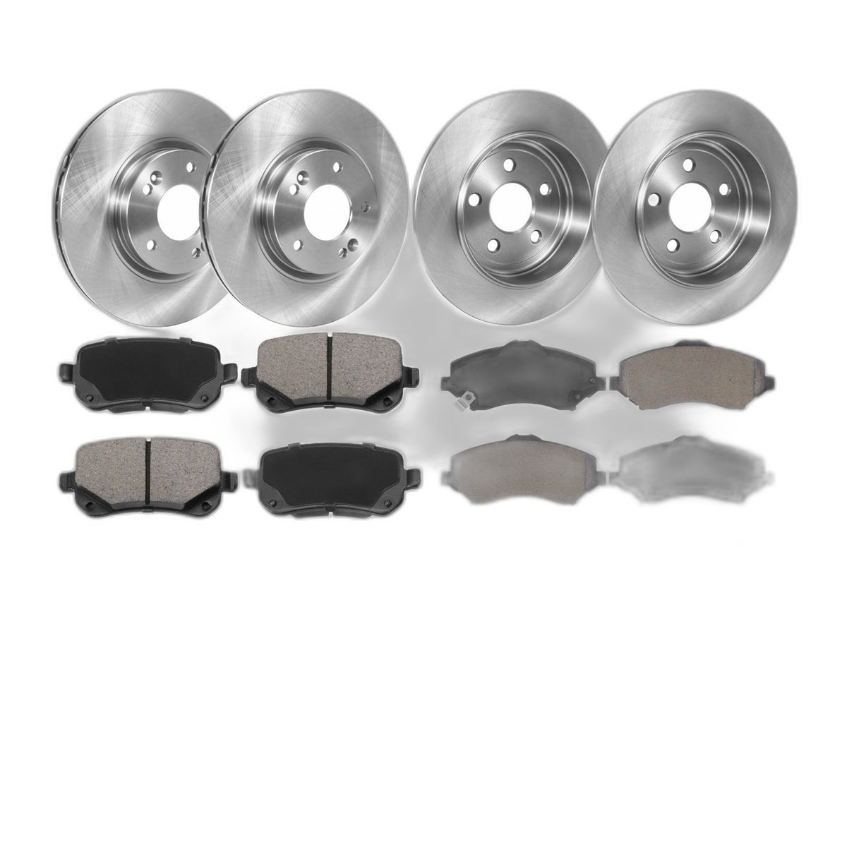 Front & Rear Brake Rotors Pads for 08-12 Chrysler Town & Country Journey Routan