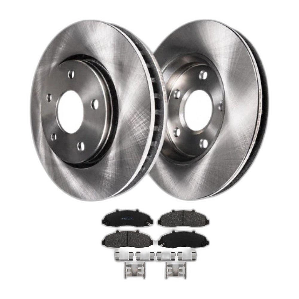 4WD Front Rotors Ceramic Brake Pads Kit 12.13 308mm 1997-2003 Ford F-150 5 Lug