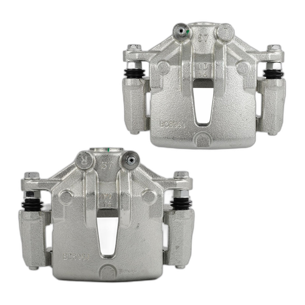 Pair Front Brake Calipers With Bracket For 2010 2011 2012 2013 KIA FORTE KOUP