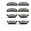 Front and Rear Premium Ceramic Brake Pads Set for 2012-2020 Ford F-150